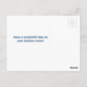 Alaskan Cruise Bon Voyage Post Card Postkarte (Rückseite)