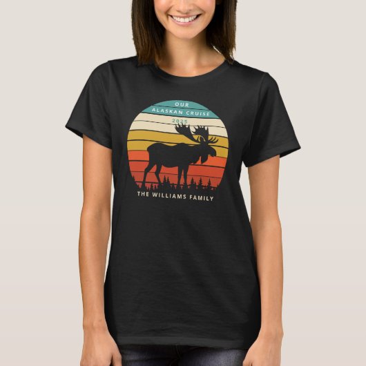 Alaskan Cruise Ship Embarking Custom T - Shirt (Vorderseite)