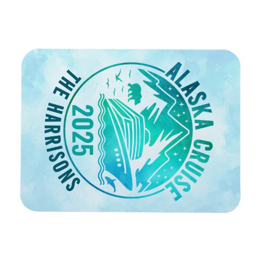 Alaskan Cruise Ship Stateroom Magnet (Horizontal)
