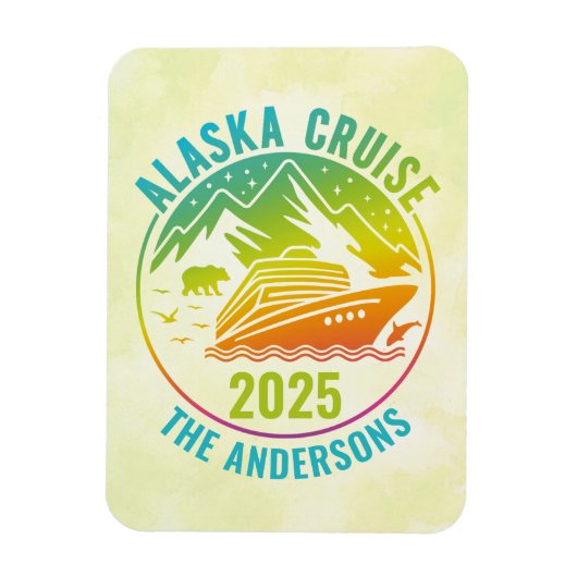 Alaskan Cruise Ship Stateroom Magnet (Vertikal)
