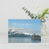 Alaskan Cruise Vacation Reise Denken Sie an Ihr Au Karte (Stehend Vorderseite)