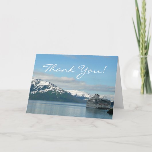 Alaskan Cruise Vacation Travel Fotografie Dankeskarte (Vorderseite)
