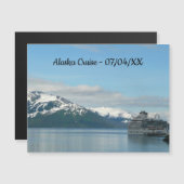 Alaskan Cruise Vacation Travel Fotografie Magnetkarte (Vorne/Hinten)