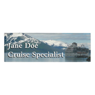 Alaskan Cruise Vacation Travel Fotografie Namenschild