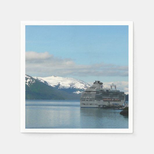 Alaskan Cruise Vacation Travel Fotografie Serviette (Vorderseite)