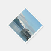 Alaskan Cruise Vacation Travel Fotografie Serviette (Ecke)