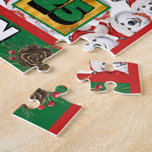 Alaskan Dog Countdown Weihnachtskalender Puzzle (Seite)