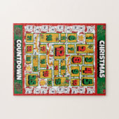 Alaskan Dog Countdown Weihnachtskalender Puzzle (Horizontal)