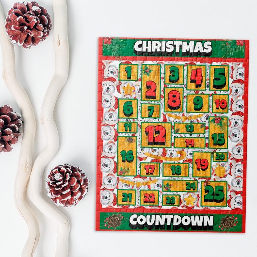 Alaskan Dog Countdown Weihnachtskalender Puzzle