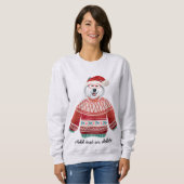Alaskan Dog Ugly Christmas Dog Mama Sweatshirt (Vorne ganz)