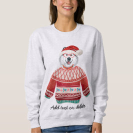 Alaskan Dog Ugly Christmas Dog Mama Sweatshirt