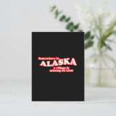 Alaskan-Dorfidiot Postkarte (Stehend Vorderseite)