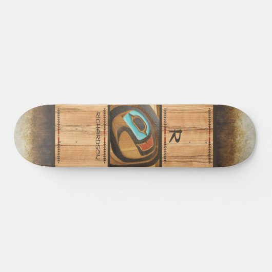 Alaskan Eagle Totem Skateboard (Horizontal)
