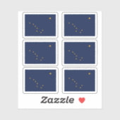 Alaskan Fahne, amerikanische Staatsflagge Aufkleber (Blatt)