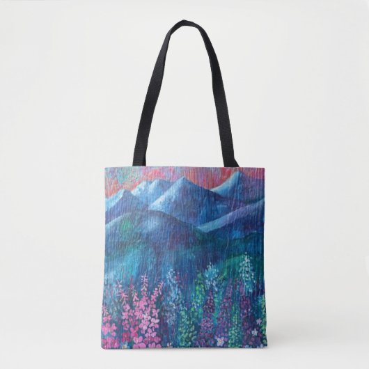 Alaskan Fireweed Burst and Fall Fireweed Tasche (Vorderseite)