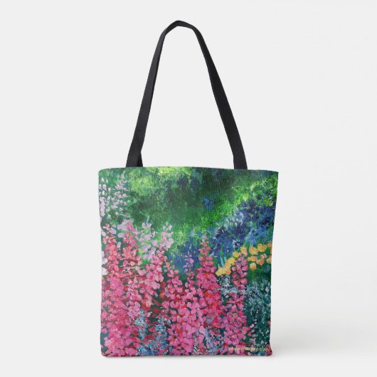 Alaskan Fireweed Burst and Fall Fireweed Tasche (Rückseite)