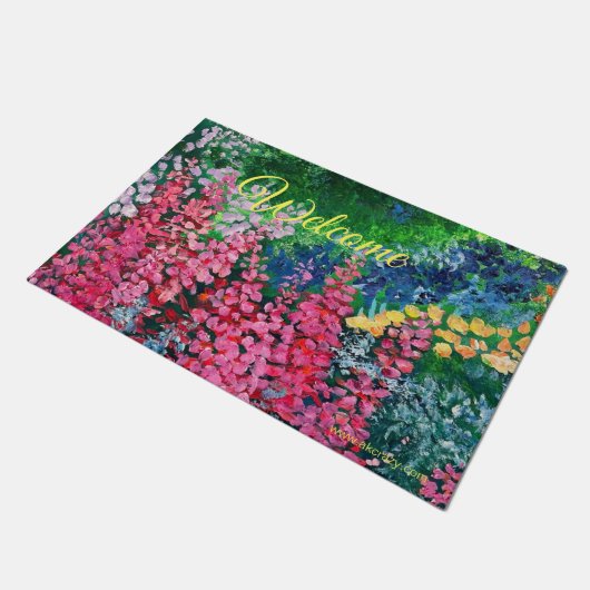Alaskan Fireweed Doormat Fußmatte (Schrägansicht)