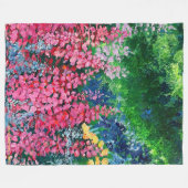 Alaskan Fireweed Fleece Blanket (Vorderseite (Horizontal))