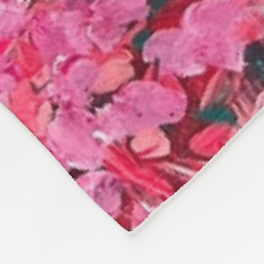 Alaskan Fireweed Fleece Blanket (Ecke)