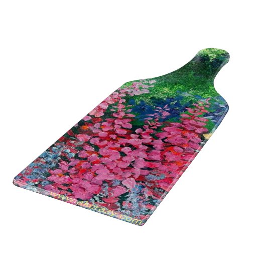 Alaskan Fireweed Glass Cutting Board Schneidebrett (Ecke)
