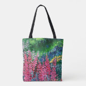 Alaskan Fireweed Leinwand Tasche (Rückseite)