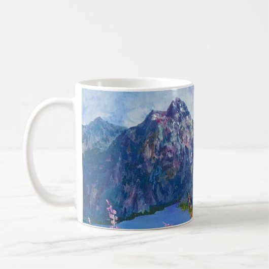 Alaskan Fireweed Mountain Coffee Tasse (Links)