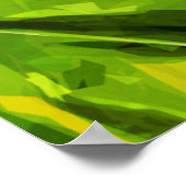 Alaskan Fireweed Pink Wildblume Abstrakt Poster (Ecke)