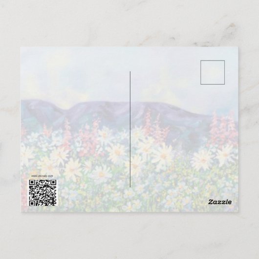 Alaskan Fireweed Postkarte (Rückseite)