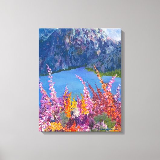 Alaskan Fireweed Stretched Canvas Print Leinwanddruck (Vorderseite)