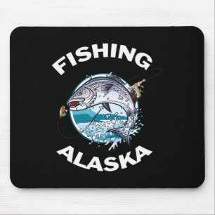 Alaskan Fish Alaskas wilder Lachs Souvenir-Angeln Mousepad