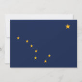 Alaskan Flag, Flagge von Alaska Wedding Einladung (Rückseite)