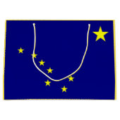 Alaskan Flag Gift Bag Große Geschenktüte (Vorderseite)