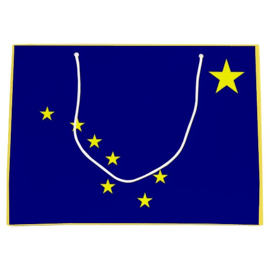 Alaskan Flag Gift Bag Große Geschenktüte (Vorderseite)