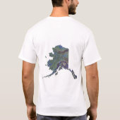 Alaskan Flag + Map T - Shirt (Rückseite)