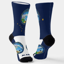 Alaskan Flag Patriotic, Alaska, USA Staat Premium Socken