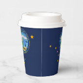 Alaskan Flag & Seal, Flag of Alaska Pappbecher (Rechts)
