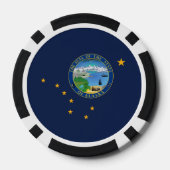 Alaskan Flag & Seal, Flag of Alaska Pokerchips (Rückseite)
