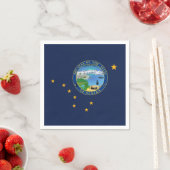 Alaskan Flag & Seal, Flag of Alaska Serviette (Beispiel)