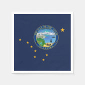 Alaskan Flag & Seal, Flag of Alaska Serviette (Vorderseite)