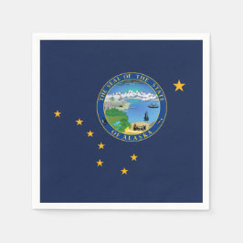 Alaskan Flag & Seal, Flag of Alaska Serviette