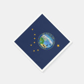 Alaskan Flag & Seal, Flag of Alaska Serviette (Ecke)
