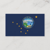 Alaskan Flag & Siegel, Flagge von Alaska Visitenkarte (Vorderseite)
