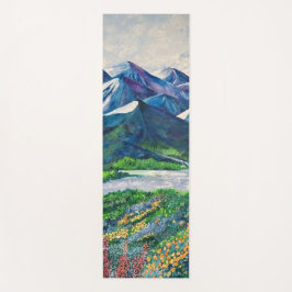 Alaskan Floral Mountain Yoga Mat Yogamatte