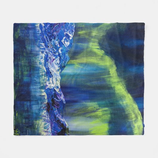 Alaskan Glacial & Borealis Blanket Fleecedecke (Vorderseite (Horizontal))