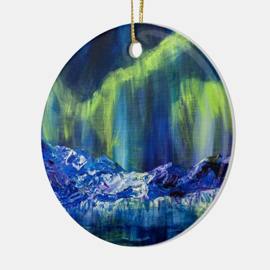 Alaskan Glacial Reflections Keramik Ornament (Links)