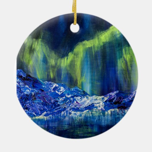 Alaskan Glacial Reflections Keramik Ornament (Hinten)