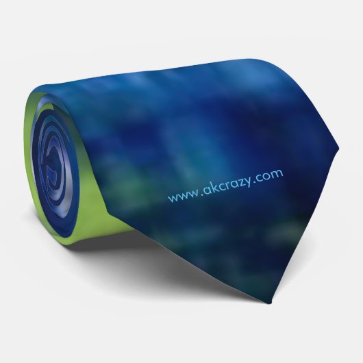 Alaskan Glacial Reflections Krawatte (Gerollt)