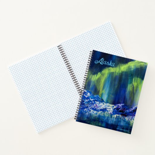 Alaskan Glacial Reflections Spiralnotebook 8.5x11 Notizblock (Innenseite)