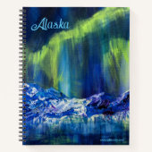 Alaskan Glacial Reflections Spiralnotebook 8.5x11 Notizblock (Vorderseite)