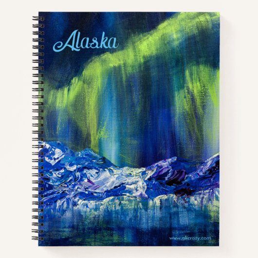 Alaskan Glacial Reflections Spiralnotebook 8.5x11 Notizblock (Vorderseite)